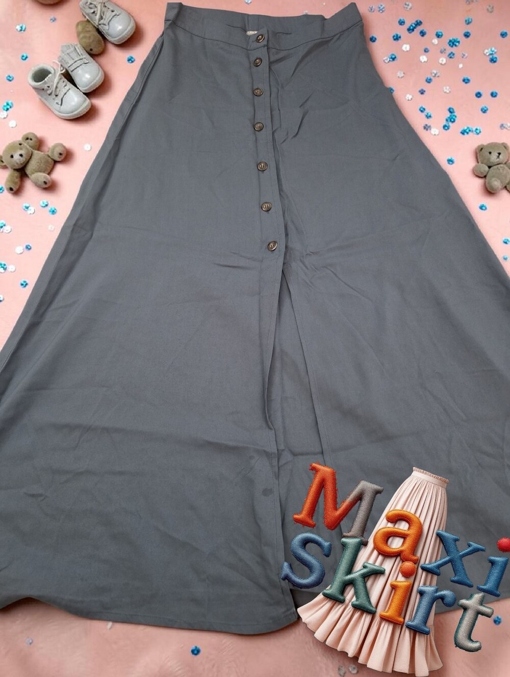 *1627 maxi button down shirt Women size 8